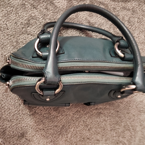 Marc Jacobs Teal Marc Jacob’s Blake Satchel Leather Bag - Picture 5 of 8